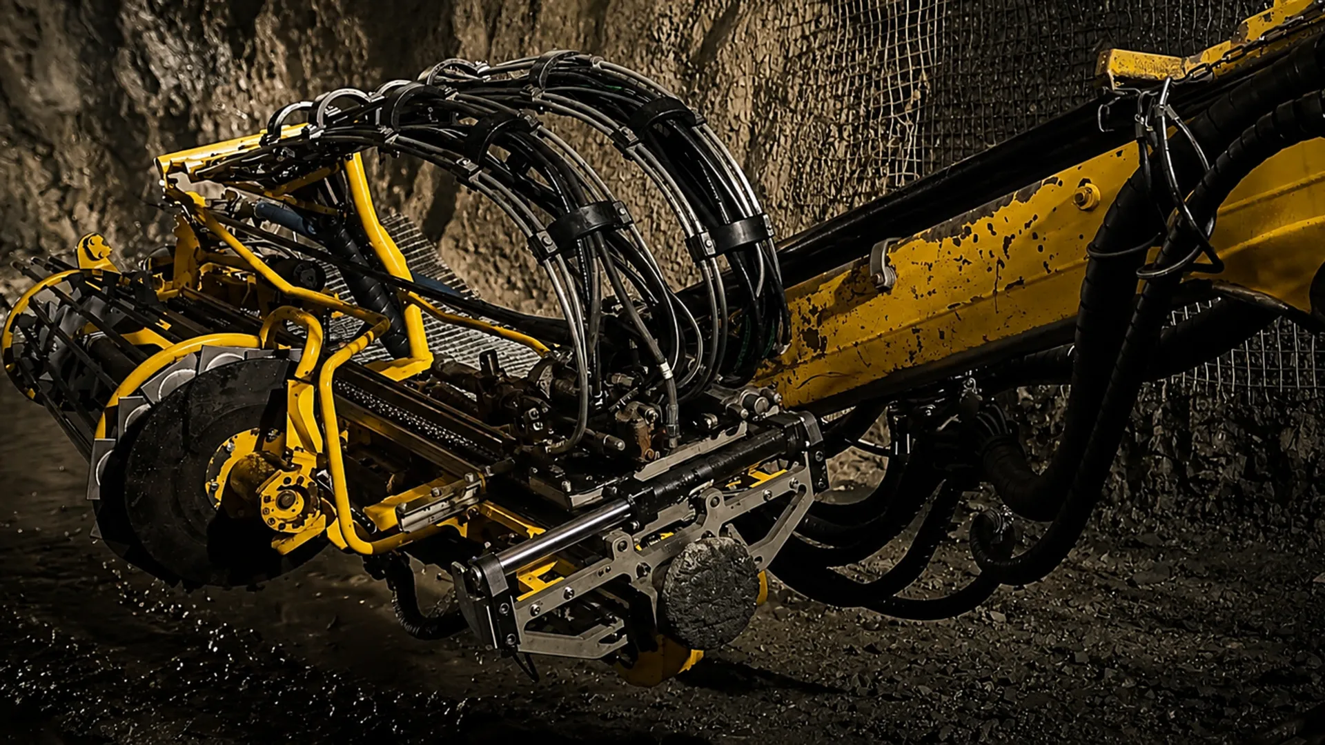 Minemo technician servicing industrial hydraulic lines